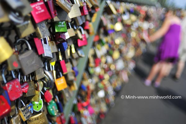 Ổ khóa tình yêu trên cầu Hohenzollern
